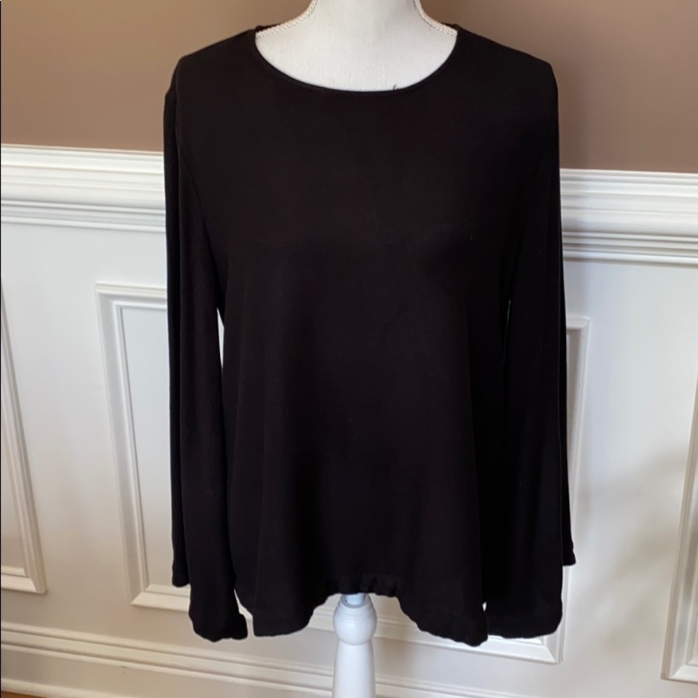 Cloth & Stone black viscose top Medium